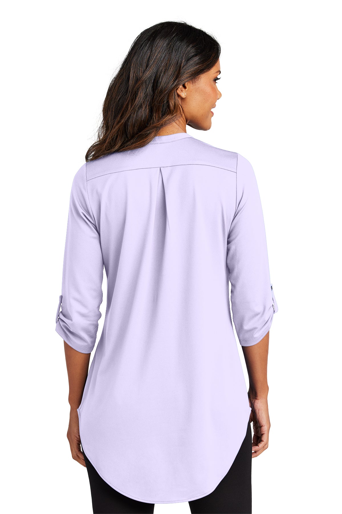 Thea City Stretch 3/4 Sleeve Tunic - Bright Lavender (Ships in 1-2 Weeks)