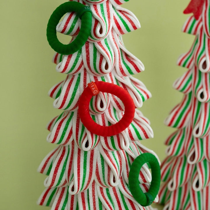 Teleties Nylon Hair Ties - Large Band Pack of 3 - Jolly &amp; Bright (Ships in 1-2 Weeks)