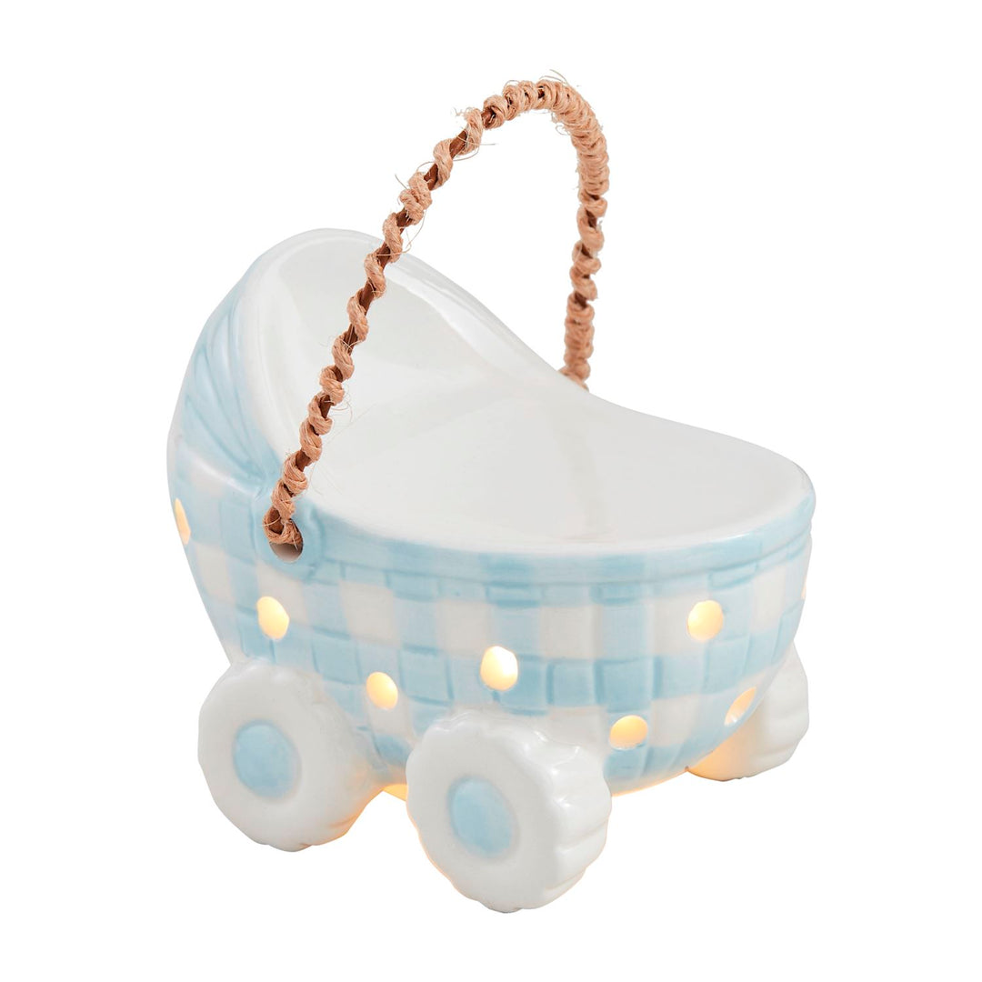 Blue Light-Up Baby Carriage by Mud Pie