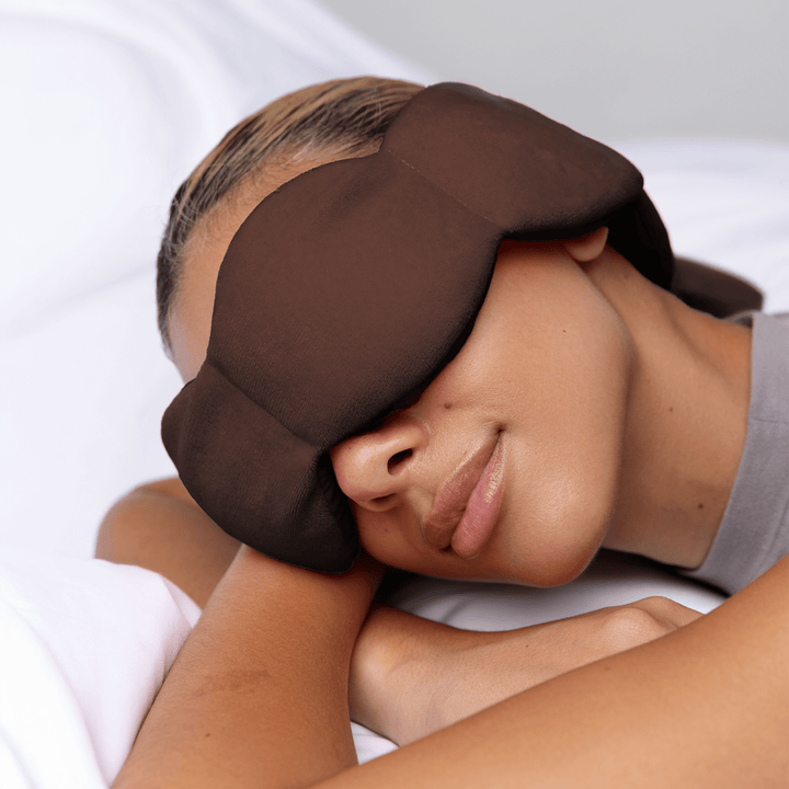 Weighted Sleep Mask - Espresso by nodpod