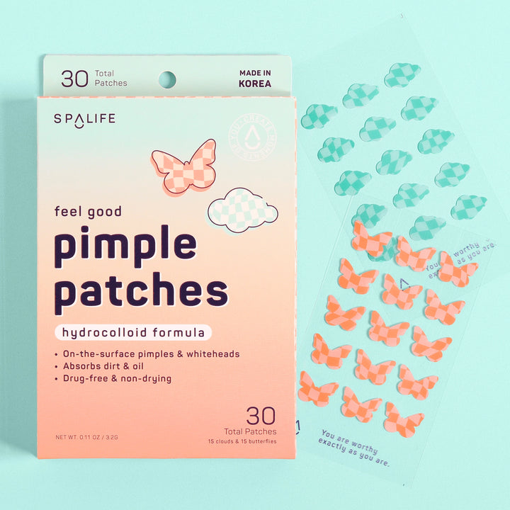 Hydrocolloid Pimple Patches - Feel Good Butterfly & Cloud