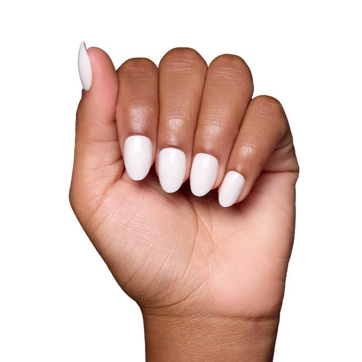 Press-On Glamnetic Nails - White Swan