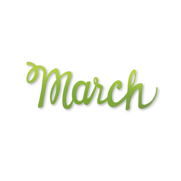 'March' Month Magnet by Roeda (LIVE BOX: Ships in 3 Weeks)