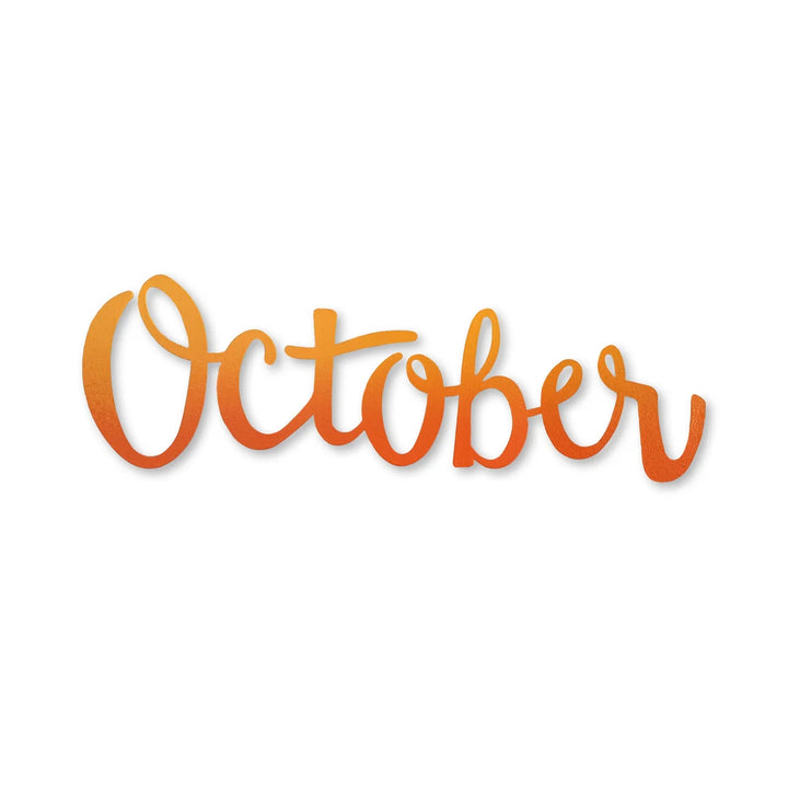 'October' Month Magnet by Roeda (LIVE BOX: Ships in 3 Weeks)