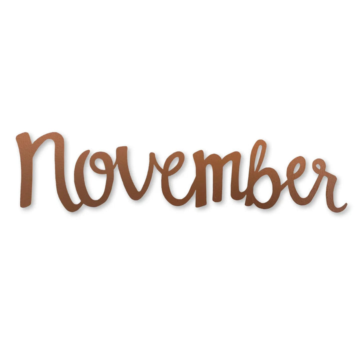 'November' Month Magnet by Roeda (LIVE BOX: Ships in 3 Weeks)