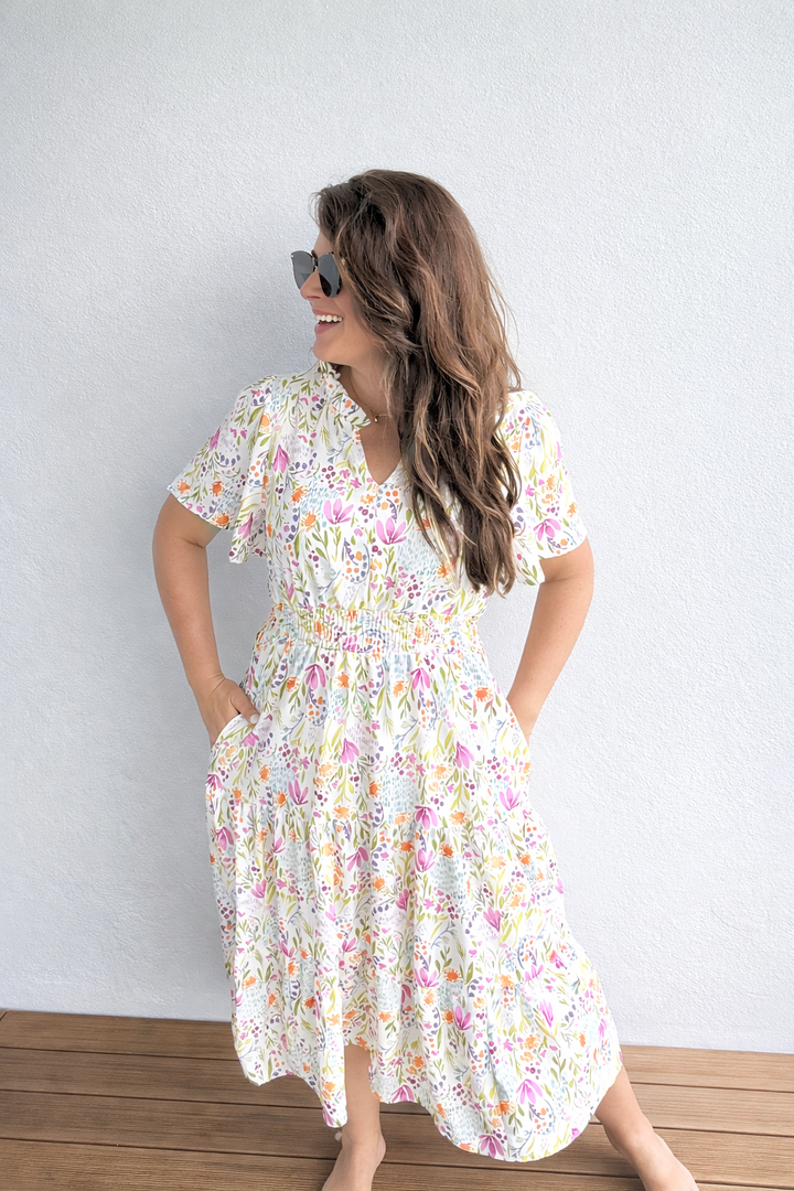 Wherever I Go Notch Neck Dress - 3/10