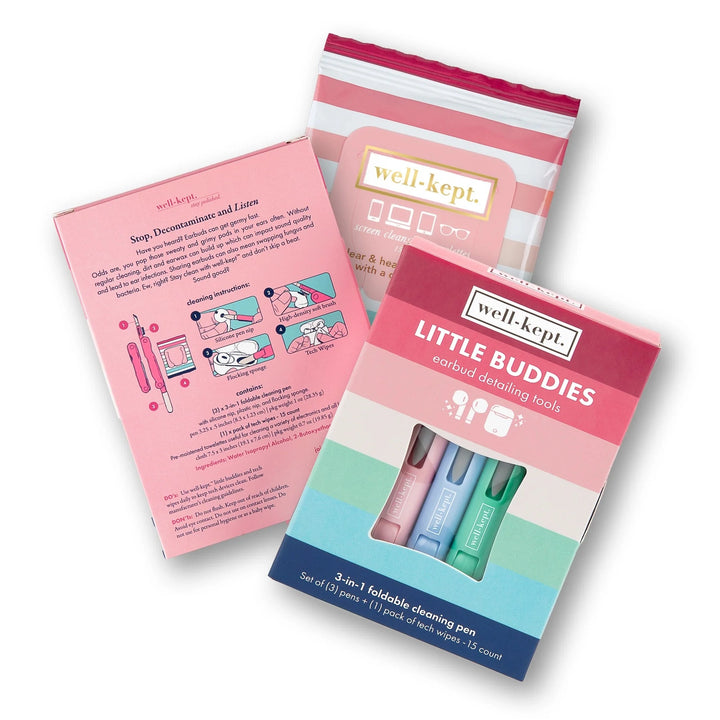Little Buddies Earbud Cleaning Kit - Better Days by Well-Kept (Preorder: Ships in 2-3 Weeks)