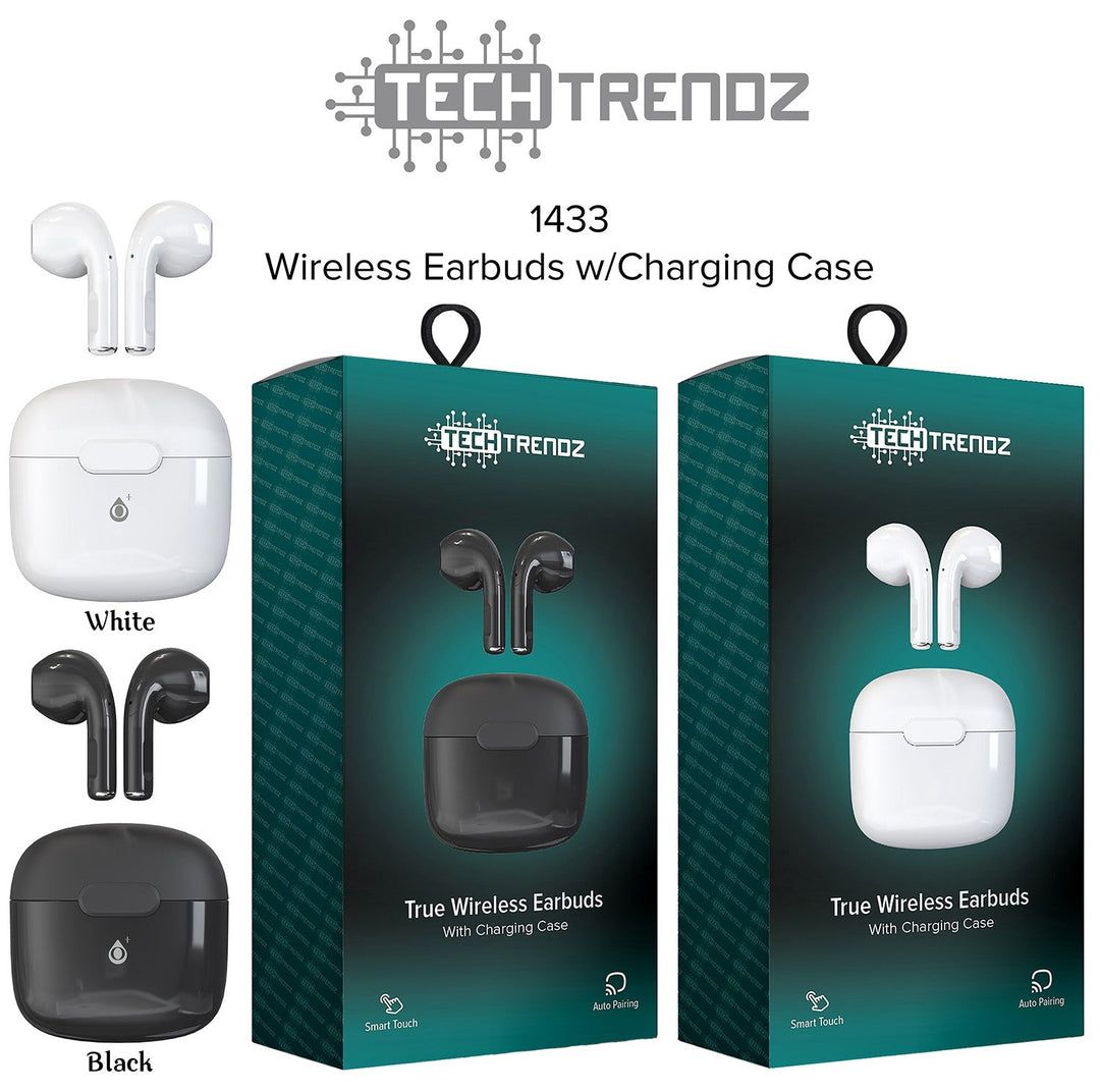 APRIL PREORDER: Wireless Earbuds w/Charging Case by Tech Trendz (Ships in 2-3 Weeks)