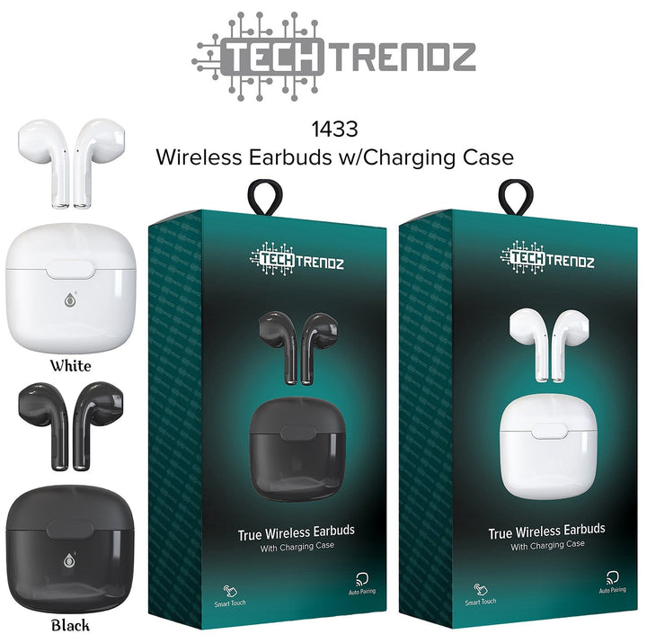 APRIL PREORDER: Wireless Earbuds w/Charging Case by Tech Trendz (Ships in 2-3 Weeks)