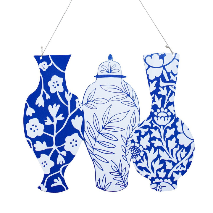 Chinoiserie Vases Door Hanger
