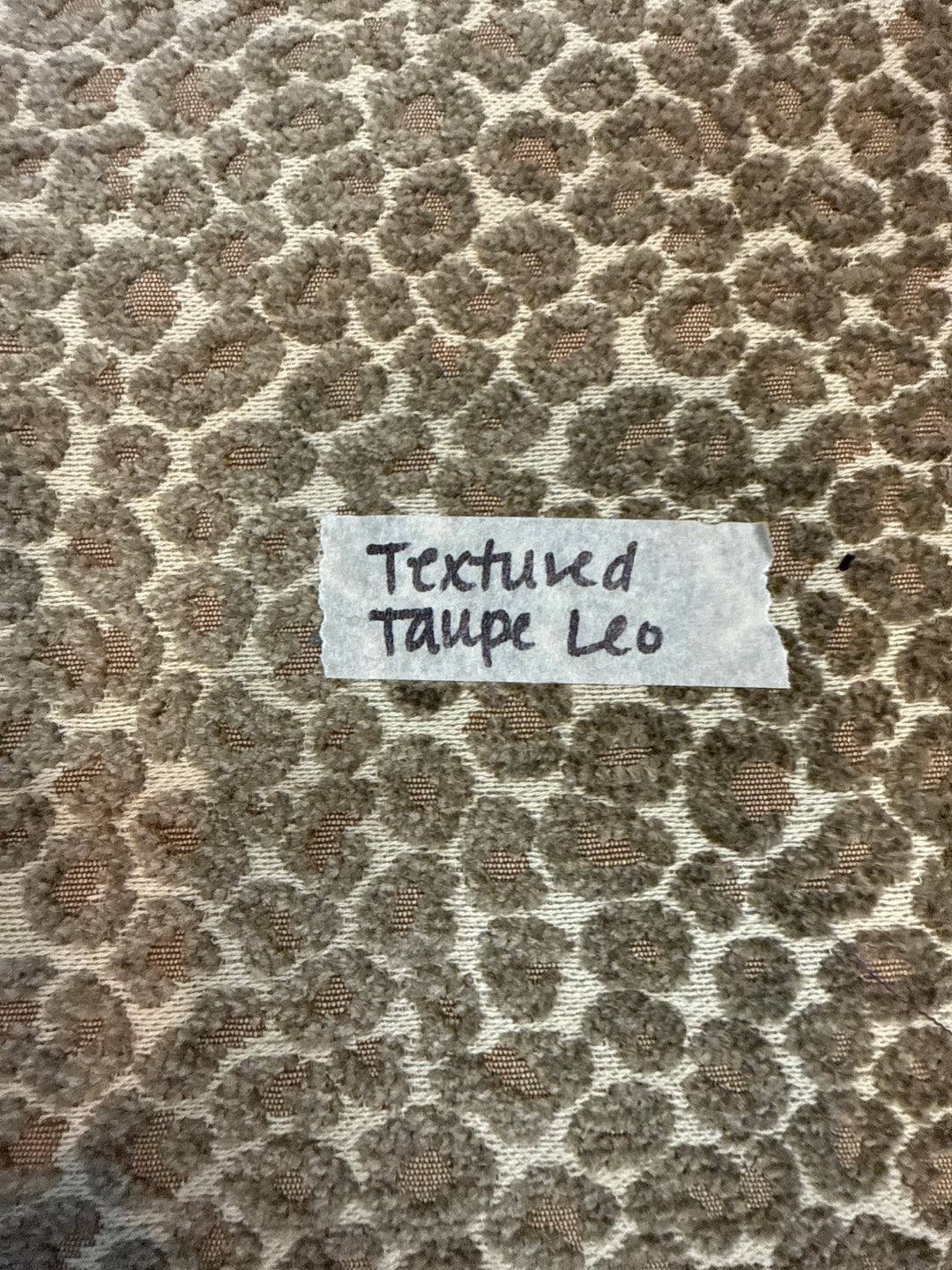 MJ TX PREPO SINGLE LADIES: Textured Taupe Leopard Mini Top Zip by Makeup Junkie (Ships in 3-4 Weeks)