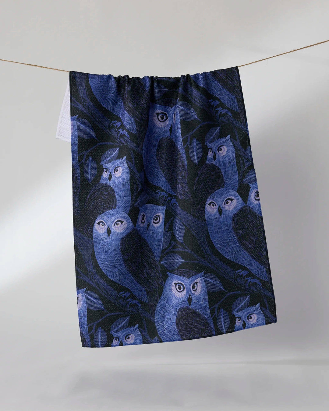 Moonfeather Blue Tea Towel by Geometry