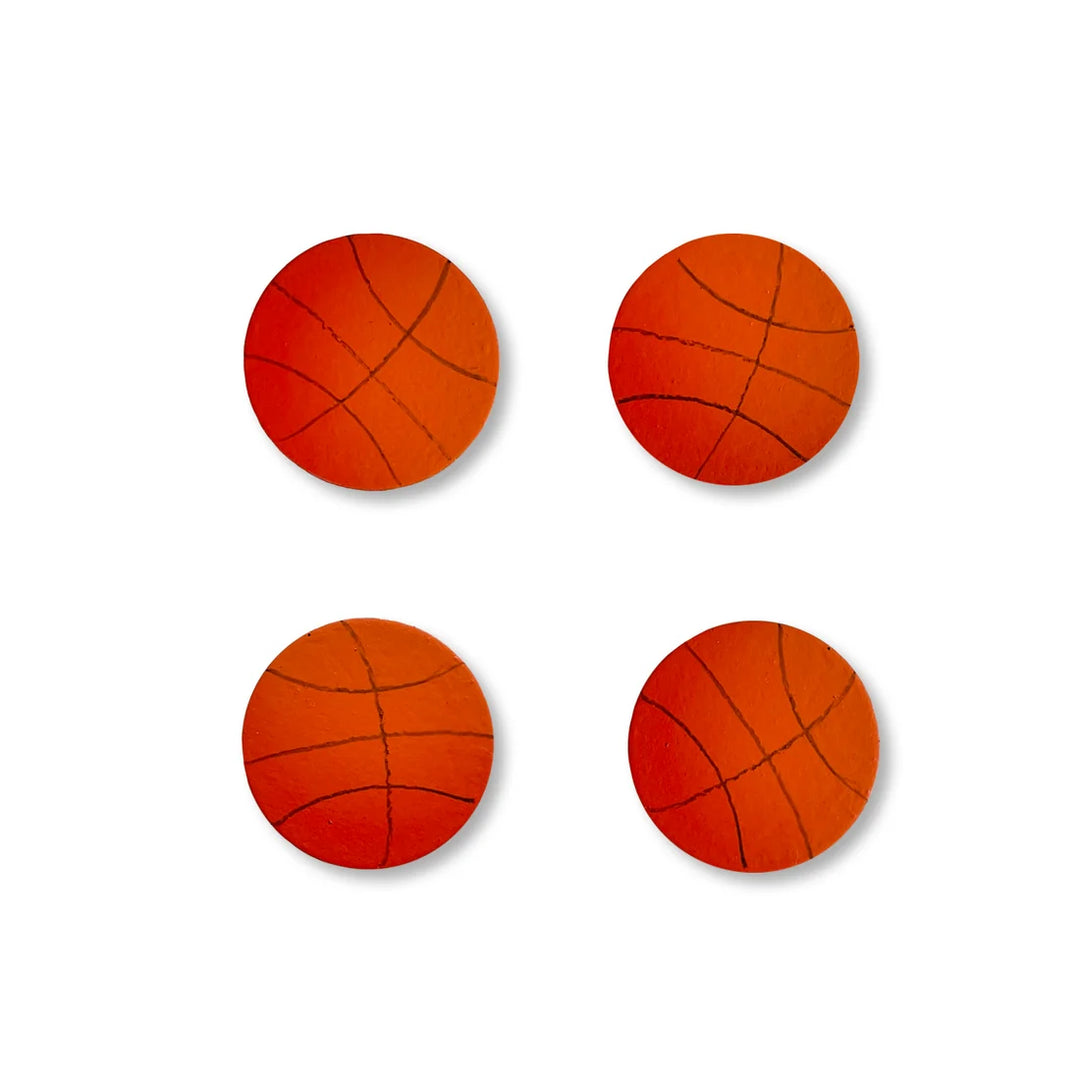 Basketball Magnets Set of 4 by Roeda (LIVE BOX: Ships in 3 Weeks)