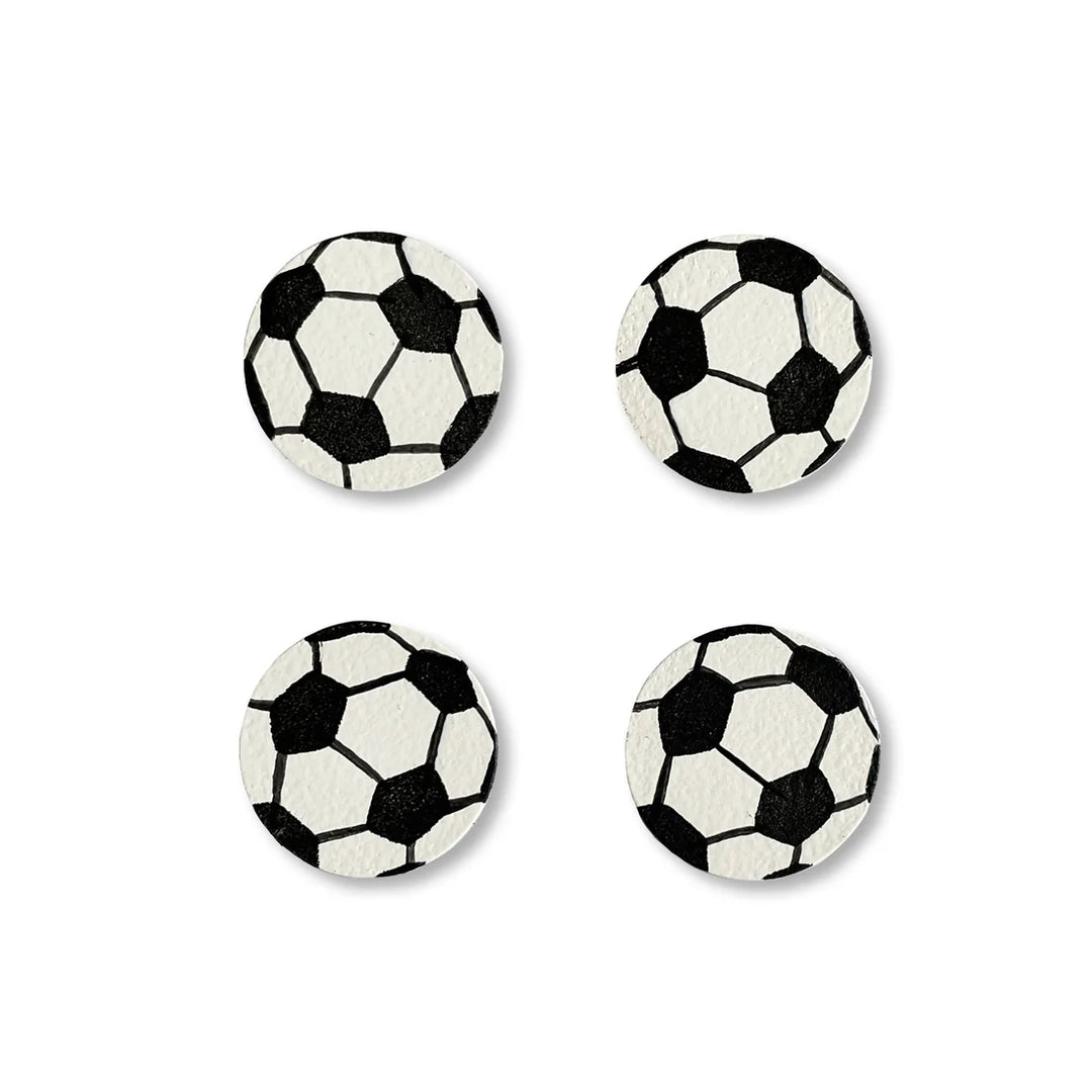 Soccer Ball Magnets Set of 4 by Roeda (LIVE BOX: Ships in 3 Weeks)