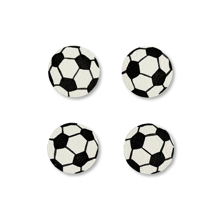 Soccer Ball Magnets Set of 4 by Roeda (LIVE BOX: Ships in 3 Weeks)