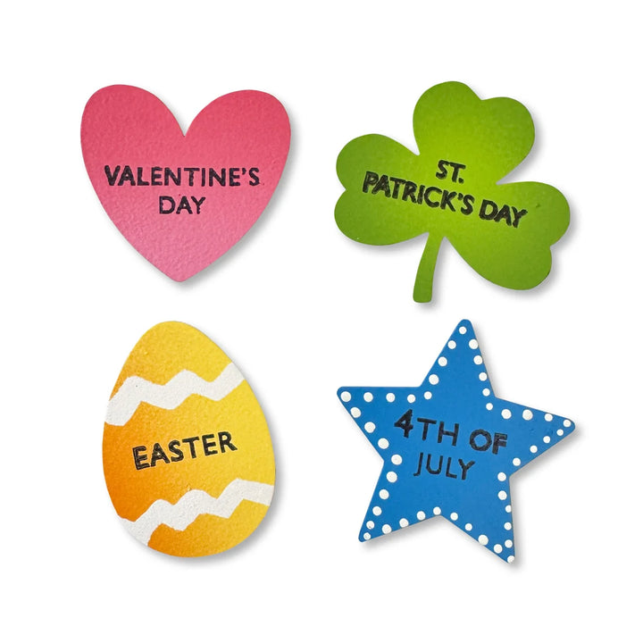 Spring/Summer Holiday Calendar Magnets Set of 4 by Roeda (LIVE BOX: Ships in 3 Weeks)