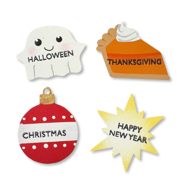 Fall/Winter Holiday Calendar Magnets Set of 4 by Roeda (LIVE BOX: Ships in 3 Weeks)