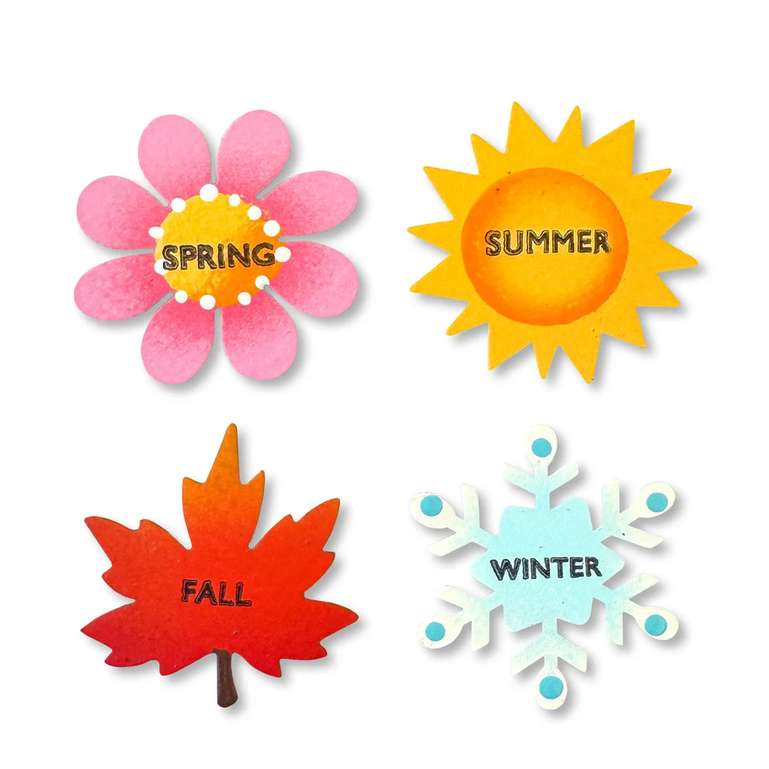 Season Calendar Magnets Set of 4 by Roeda (LIVE BOX: Ships in 3 Weeks)