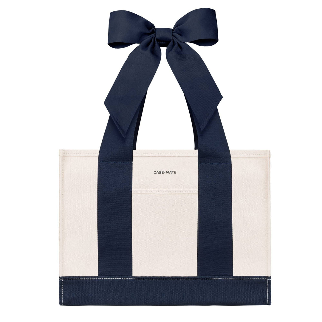 Canvas Tote - Oxford Navy Bow by Case-Mate