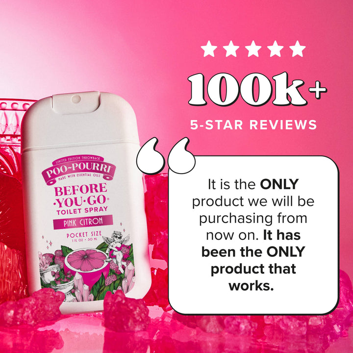 Pink Citron 1oz Pouched Pocket Sprayer by Poo~Pourri
