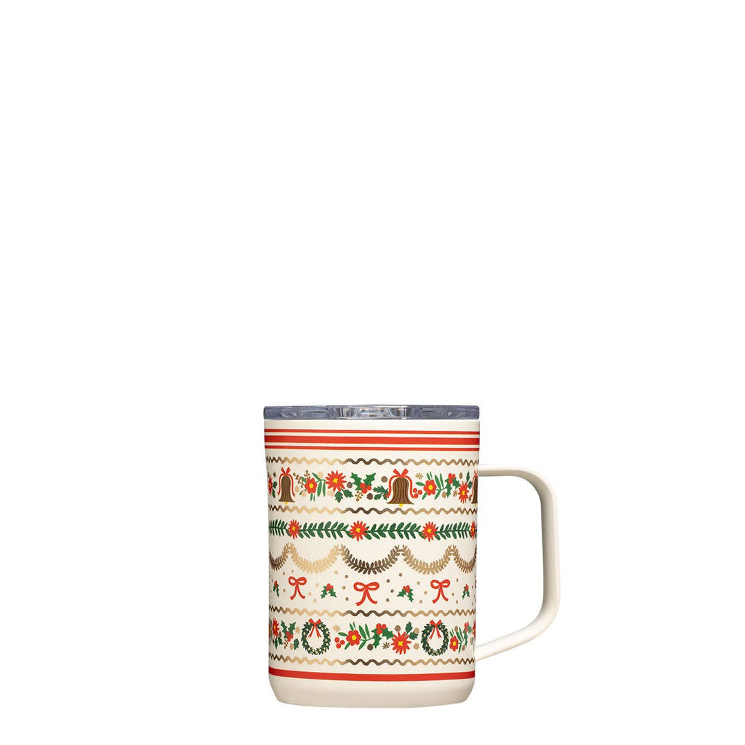 Holly Jolly 16 oz Mug by Corkcicle x Rifle Paper Co
