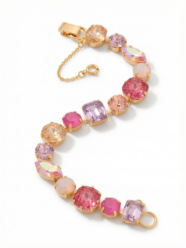 Teddy Tennis Bracelet - Pink by Sorrelli