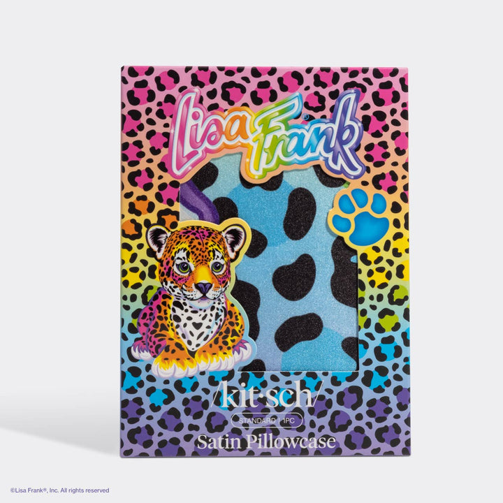 Lisa Frank Rainbow Leopard Satin Pillowcase