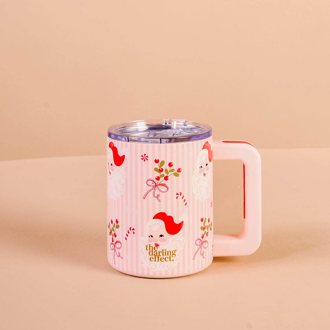 Holly Jolly Santa Insulated 14 oz Mug by the Darling Effect
