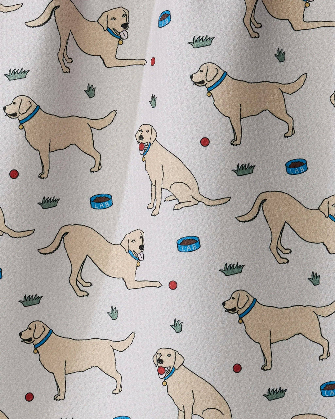 Lab Pals Tea Towel - Yellow Lab by Geometry