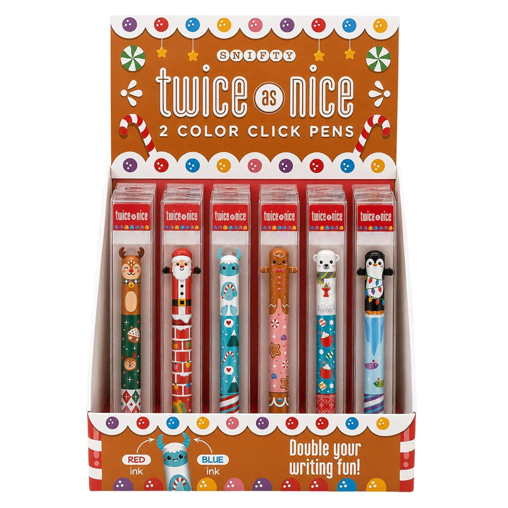 Twice As Nice Christmas 2 Color Click Pen
