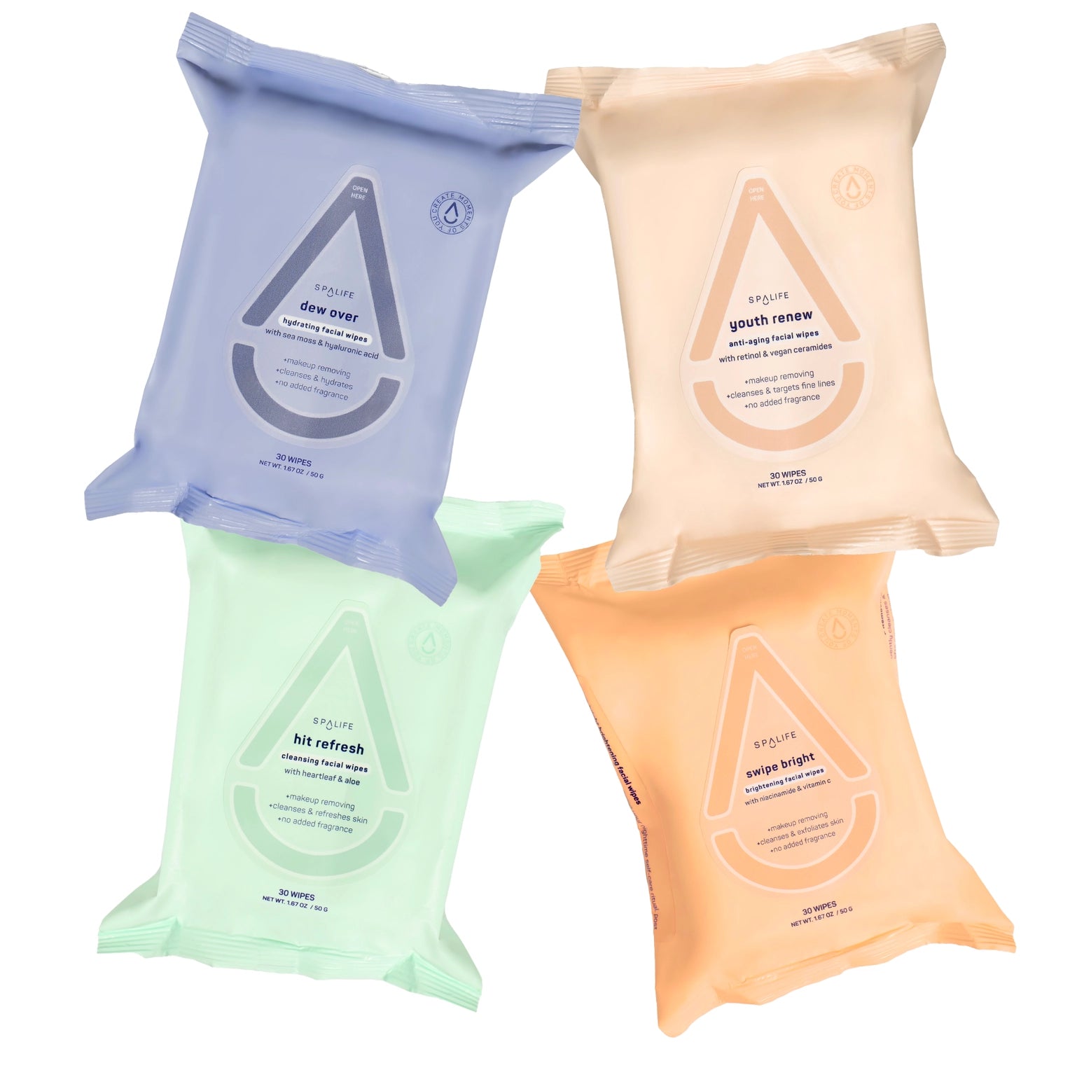 Makeup Remover Facial Wipes - 4 Pack