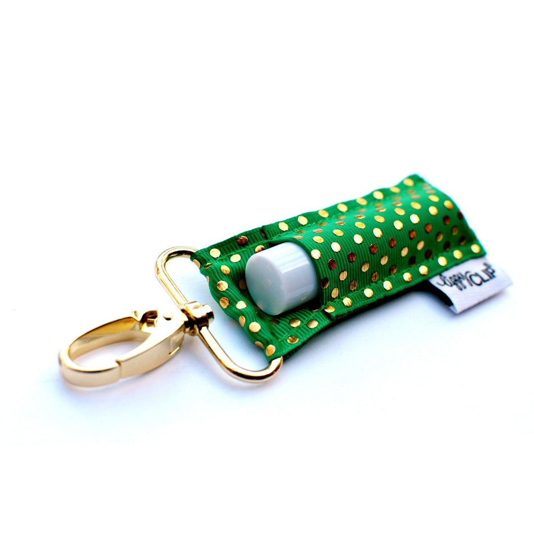 Gold Dots on Green LippyClip® (PREORDER: Ships in 2-3 Weeks)