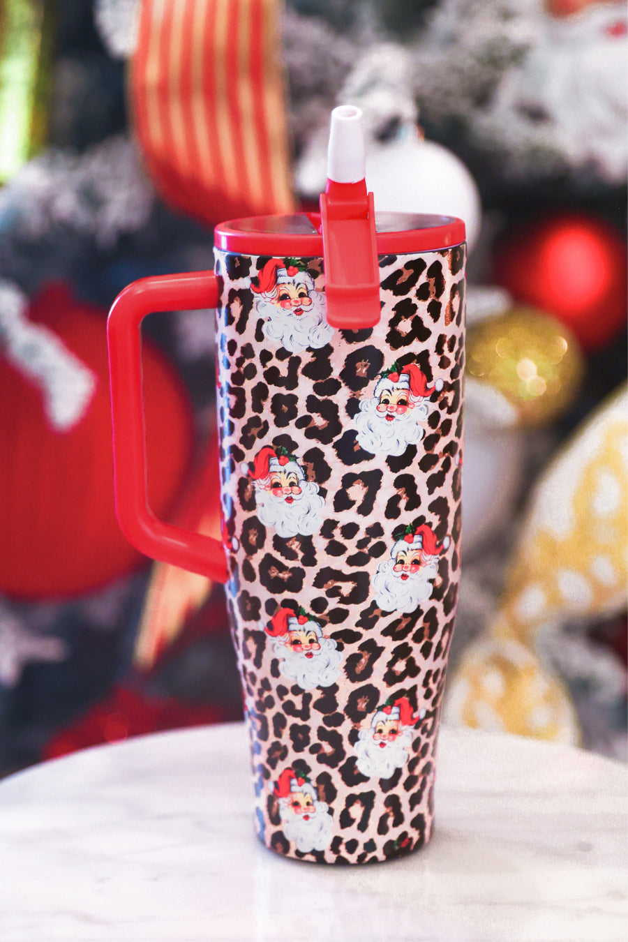 Santa Safari Chic Sleek Tumbler by Jess Lea (PREORDER: Ships in October)