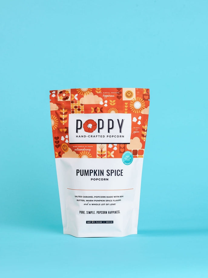 Pumpkin Spice Caramel Popcorn Market Bag by Poppy
