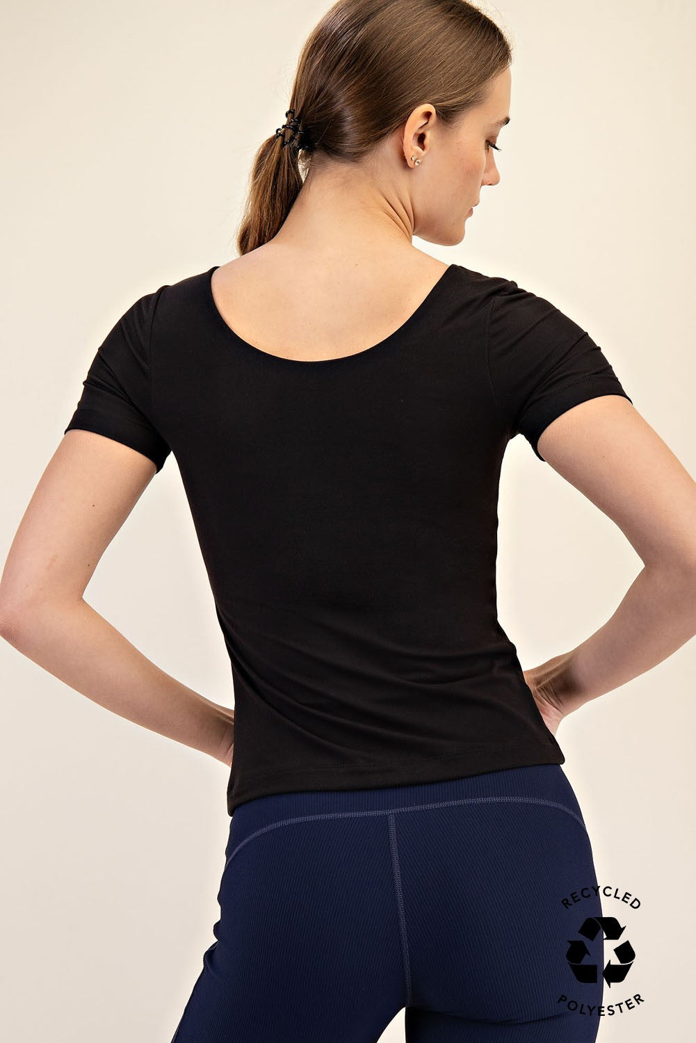 Final Sale:Like Butter Round Neck Short Sleeve Top by Rae Mode