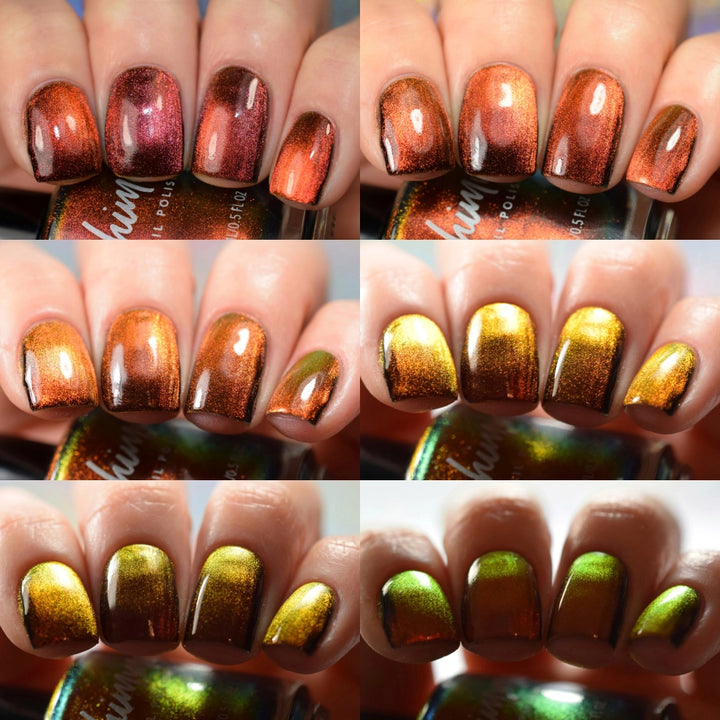 Heated Up Multichrome Magnetic Nail Polish