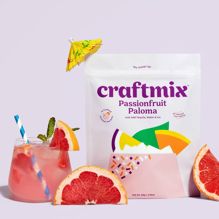 Craftmix Passionfruit Paloma Cocktail Mixer 12 Pack