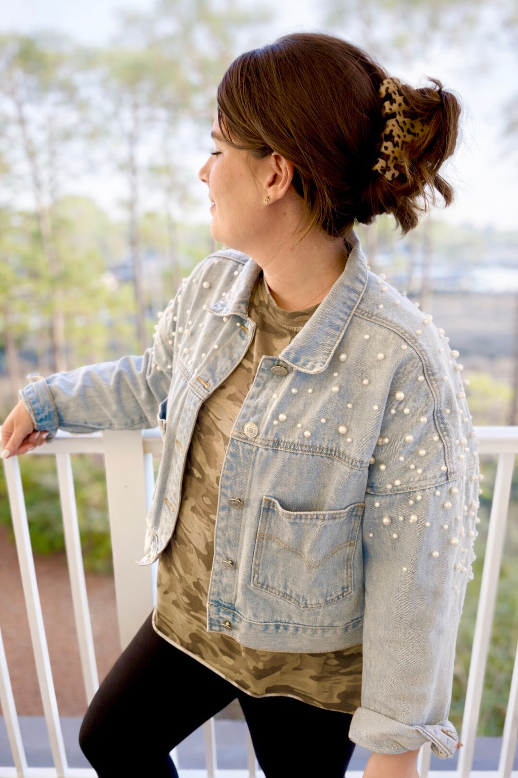 PREORDER: Corey's Pearl Denim Jacket by POL (Ships in June)