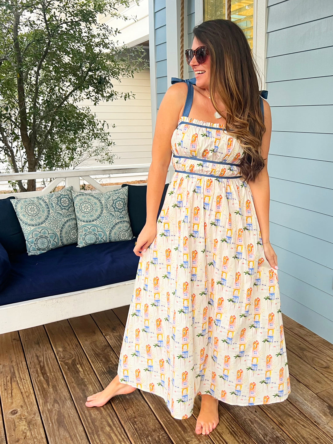 Coastal Cottage Midi Dress from Davi & Dani