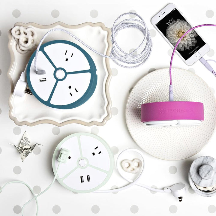 Power House Outlet + Usb Charging Station - Navy