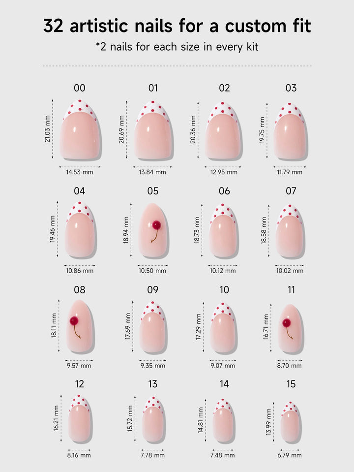 Cherry Pie Press-On Nails by Celebritips