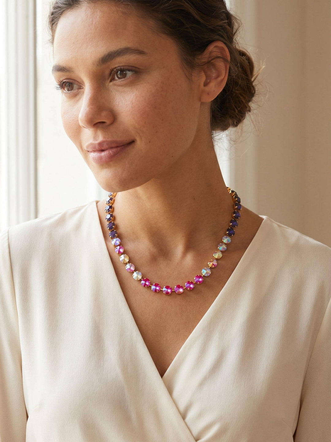 Mara Tennis Necklace - Red by Sorrelli
