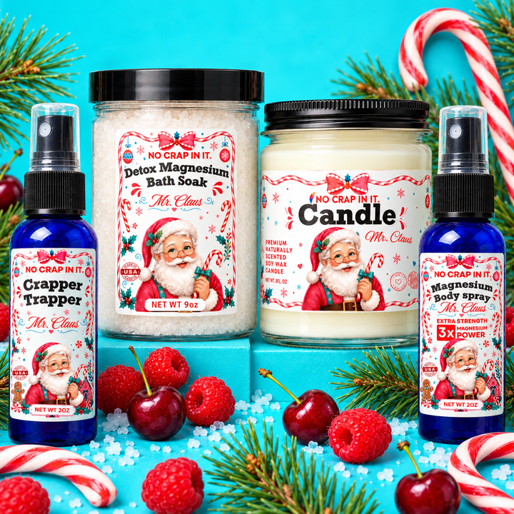 Mr. Claus Products by No Crap In It (SEPT ARRAY: Ships in 2-3 Weeks)