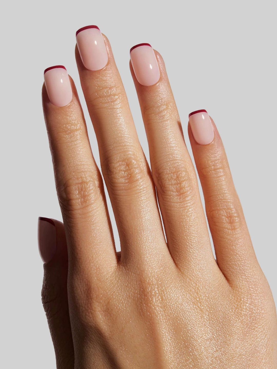 French Rouge (Short Squoval) Press-On Nails by Celebritips