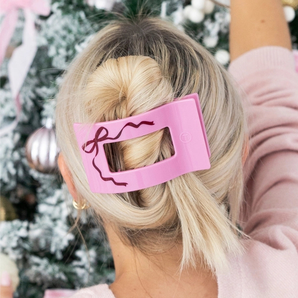 Large Teleties Flat Rectangle Clip - Just Add a Bow