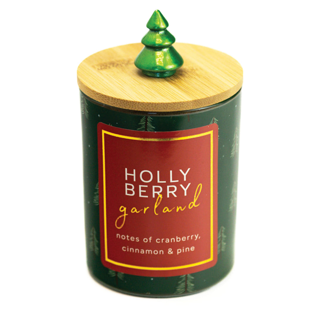 Holly Berry Garland 10oz Candle