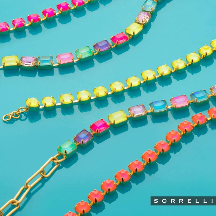Octavia Paperclip Tennis Necklace - Vibrant by Sorrelli