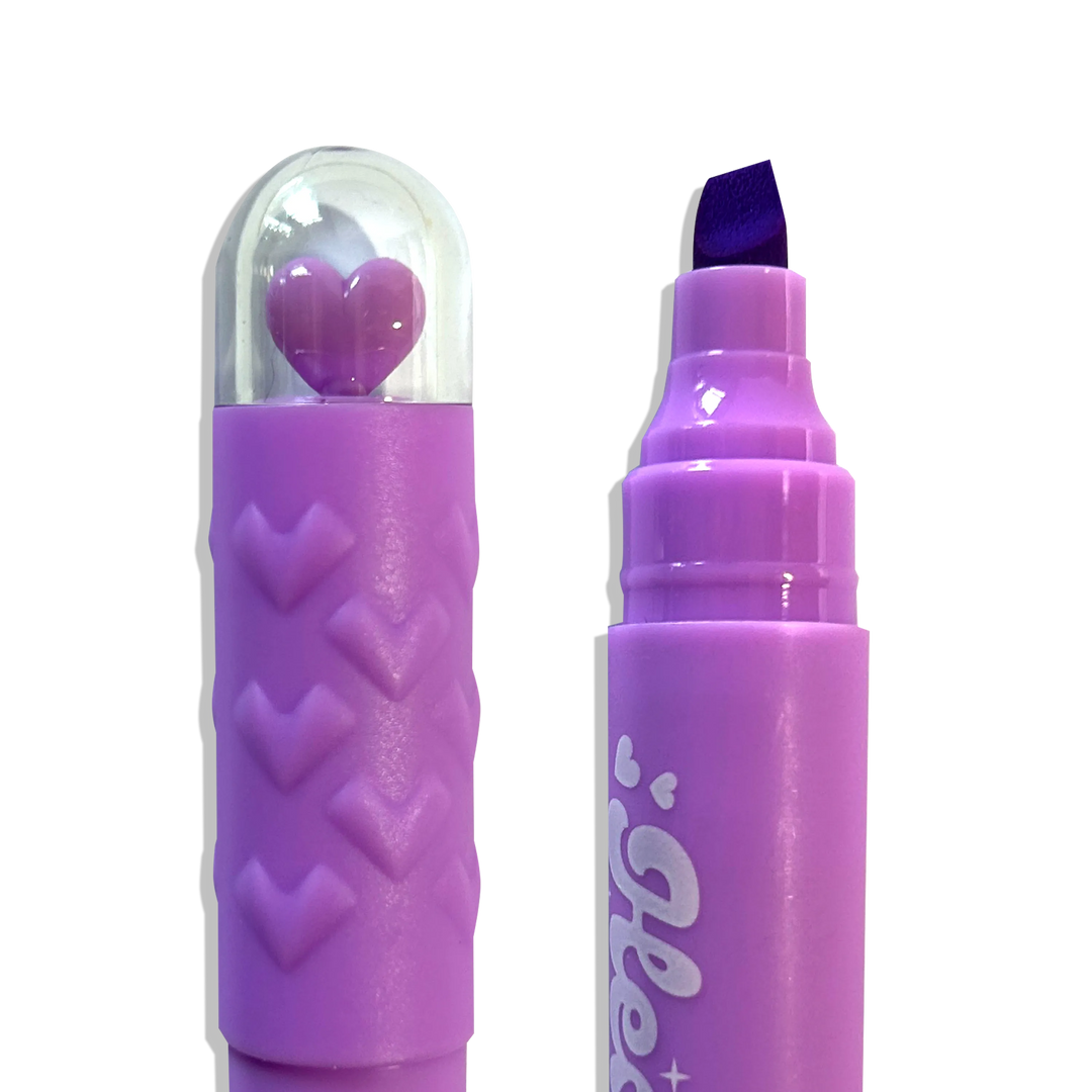 Heart Pops Neon Highlighters Set