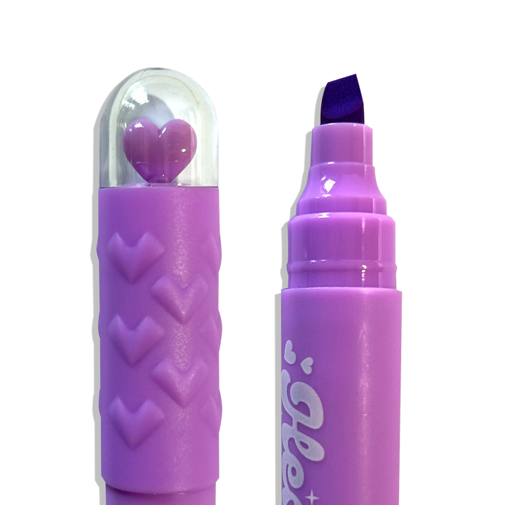 Heart Pops Neon Highlighters Set