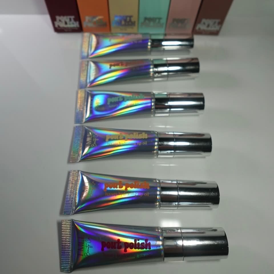 Pout Polish Luxury Hydrating Lip Oil by TMLL Beauty Co. (PREORDER: Ships in 2-3 Weeks)